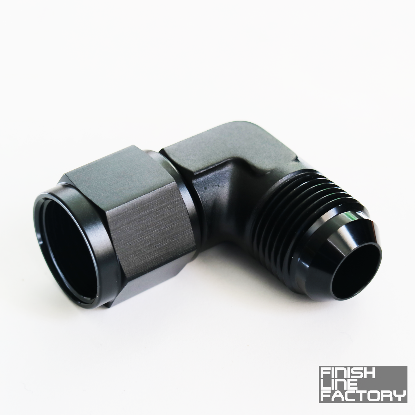 AN Male to AN Female Swivel Adapter - 90 Degree