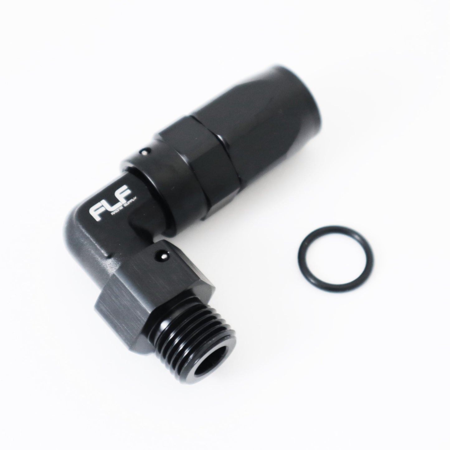 Swivel Hose End (Braided Rubber) - 90 Degree ORB