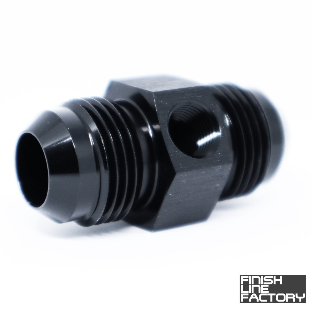 AN Male Union with 1/8" NPT Port Adapter - 90 Degree
