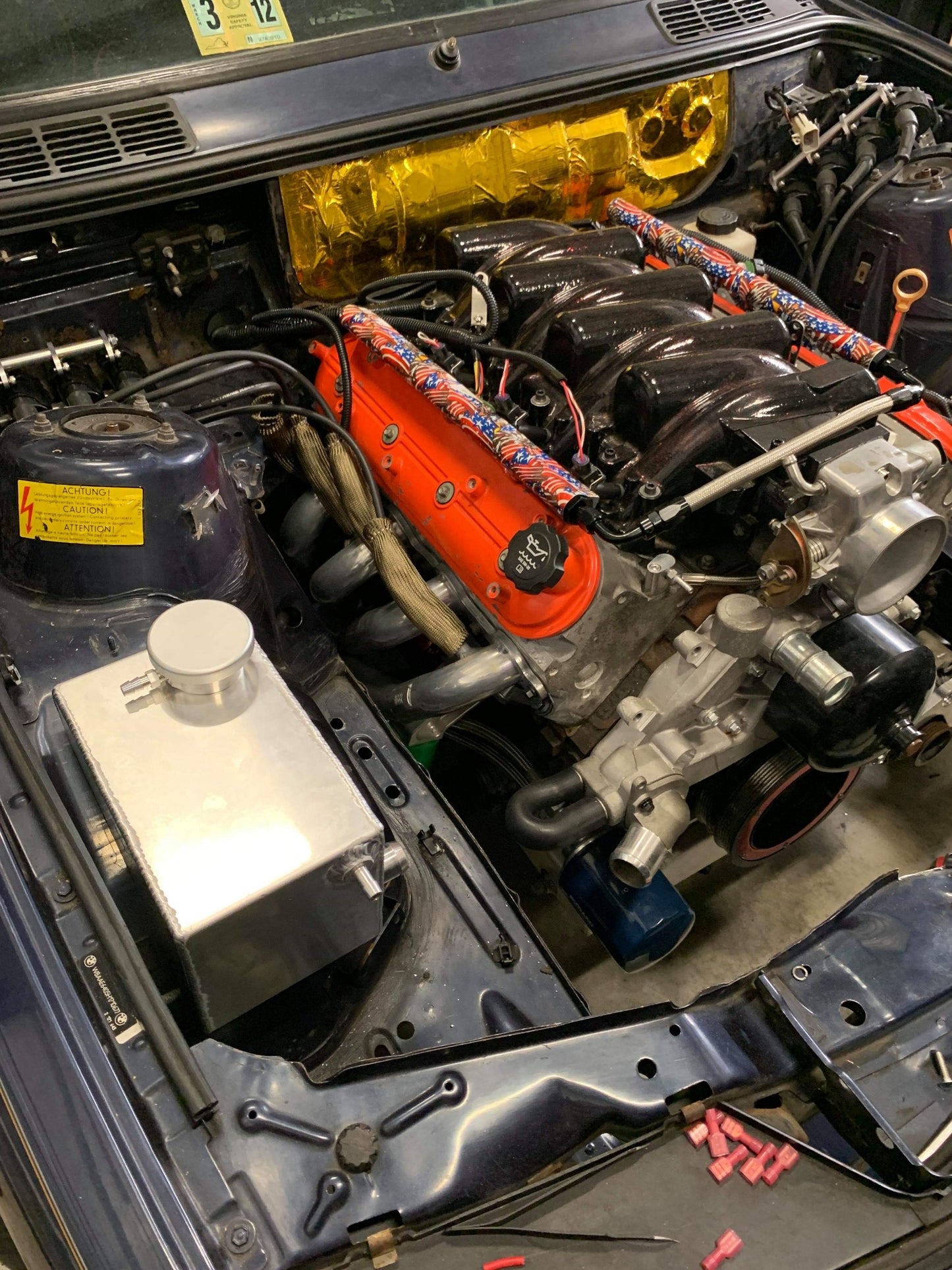 FourKegs Fab E30 Custom Coolant Tank